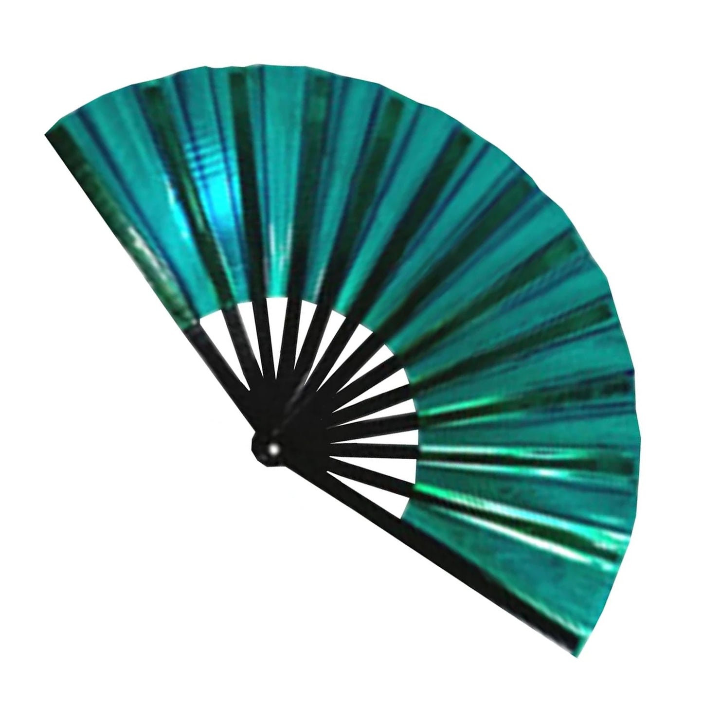 Holographic Hand Fan Raves Fans for Men Women - BeeBeeBuys