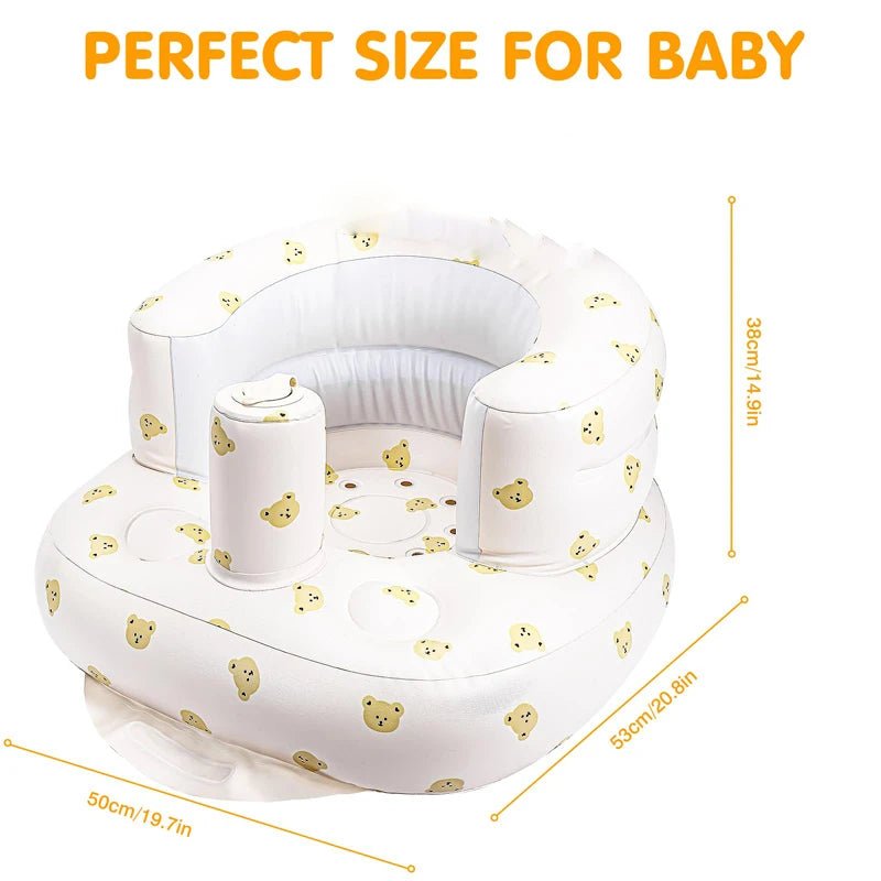 Inflatable Baby Seat with Built r Babies 3 - 36 Months,Built in Air Pump - BeeBeeBuys