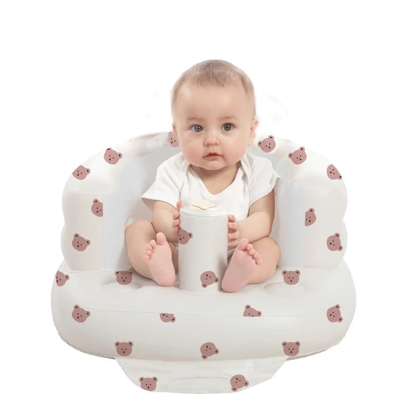 Inflatable Baby Seat with Built r Babies 3 - 36 Months,Built in Air Pump - BeeBeeBuys