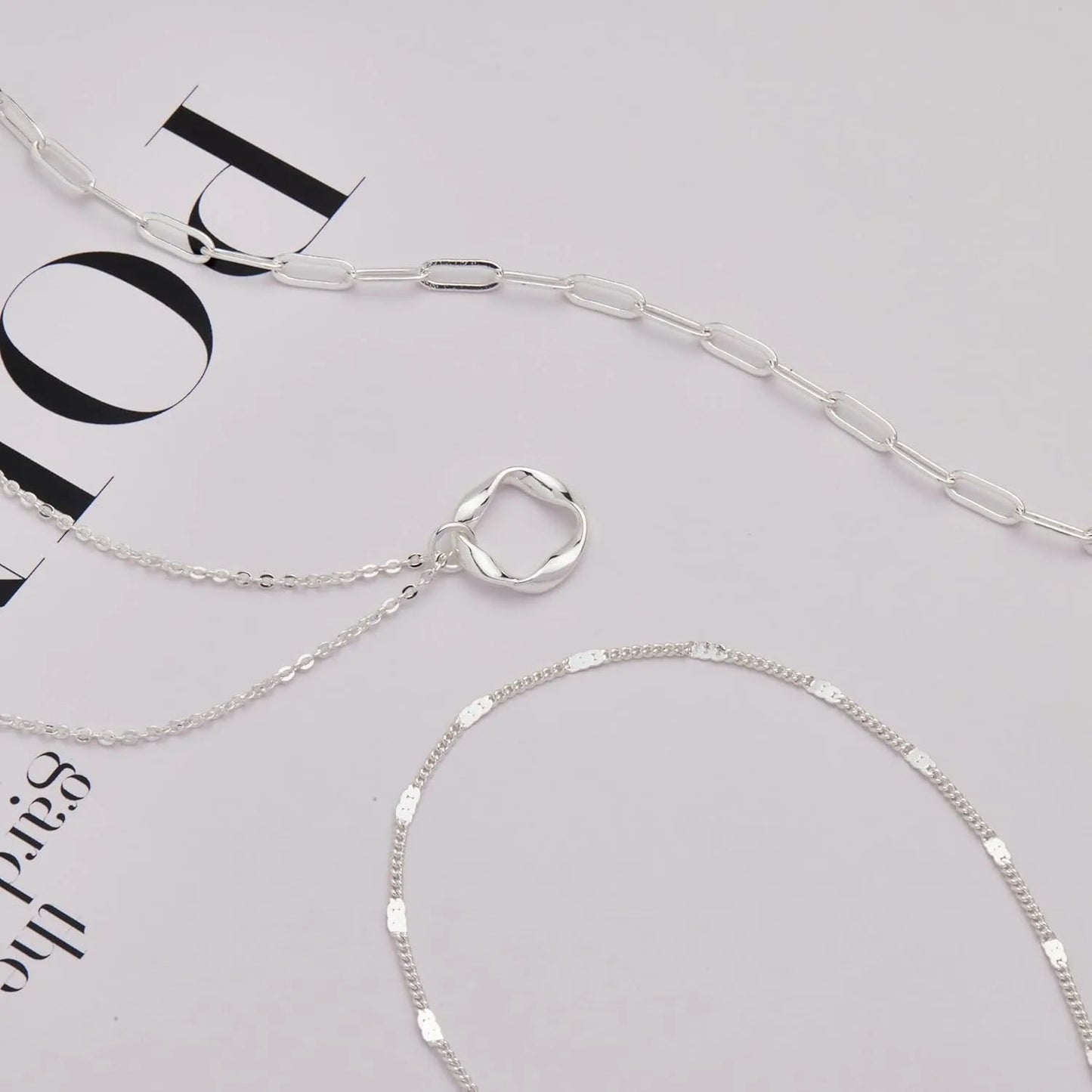 Layered Gold/Silver Necklaces set for Women Stackable - BeeBeeBuys