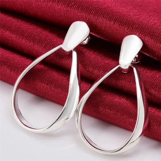Luxury 925 Sterling Silver Fine U Earrings For Women - BOGO 🔥 - BeeBeeBuys