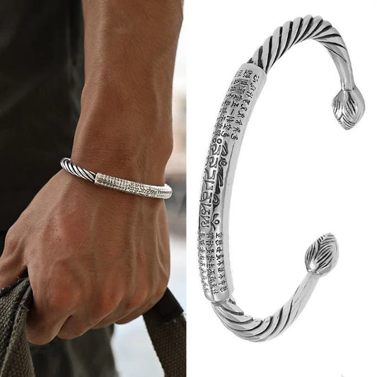 Men's Vintage Open Bracelet Carved Jewelry - Buy One Get One Free 🔥 - BeeBeeBuys