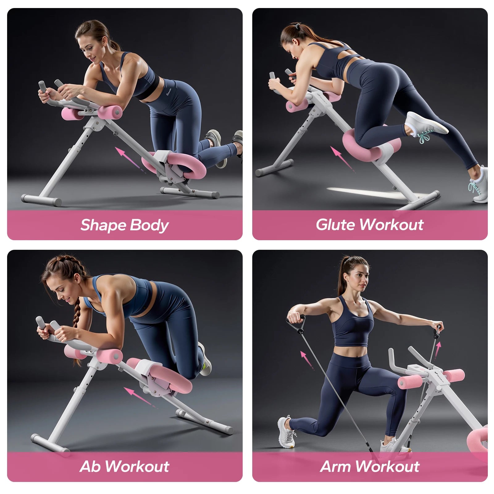 MERACH Ab Machine Adjustable Trainer Workout Abdominal Exercise Machine Core Ab Exercise System Trainer - BeeBeeBuys