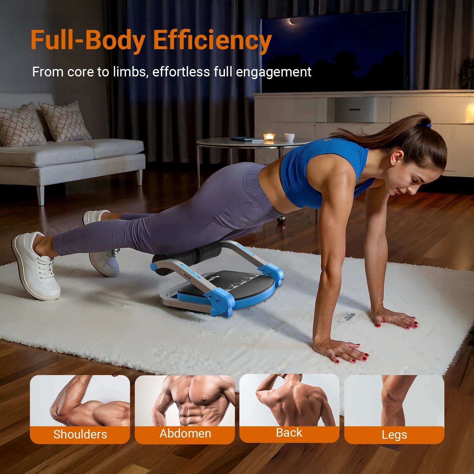 MERACH Ab Machine for Stomach Workout with 3 Adjustable Resistance&Automatic Rebound,Sit Up Machine with 330 LBS Weight Capacity - BeeBeeBuys