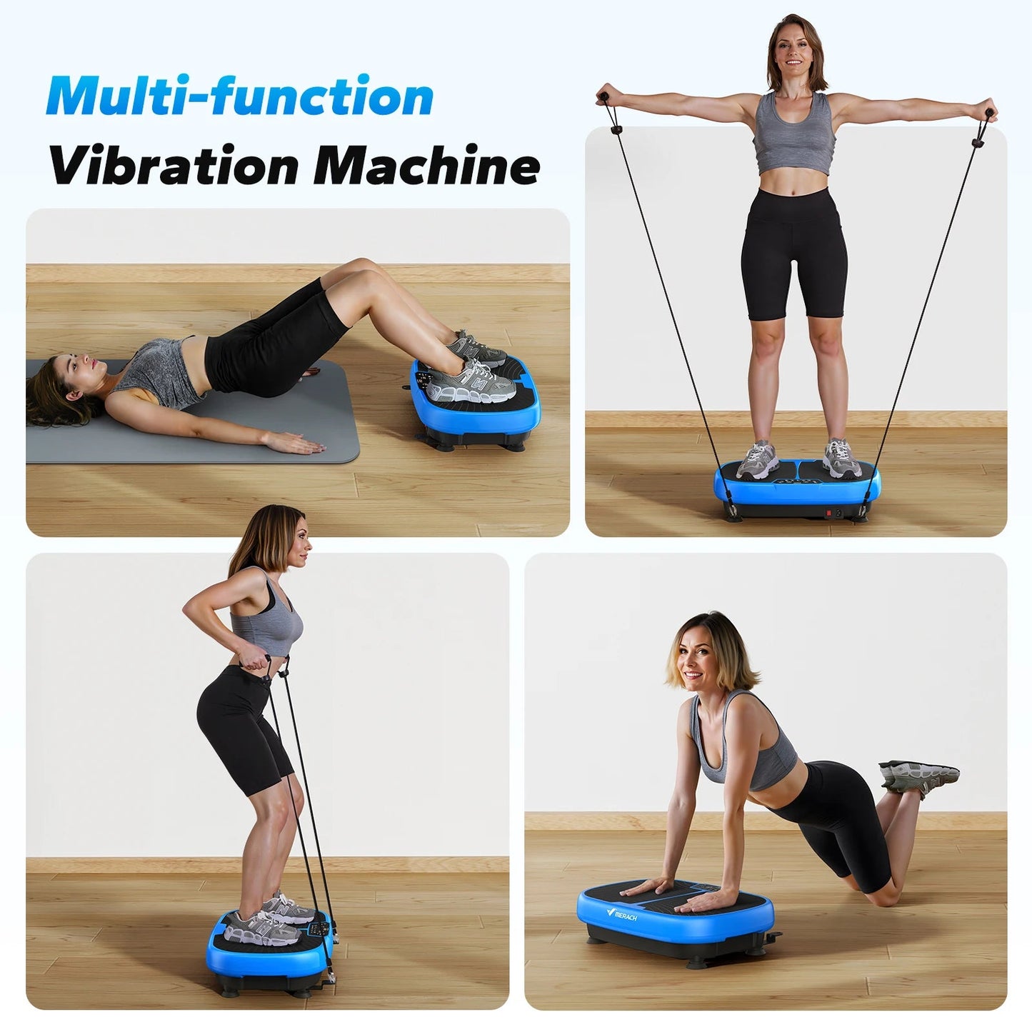 MERACH EMS Vibration Plate Exercise Machine for Lymphatic Drainage Relieve Pain Help Sleep Fat Burning&Weight Loss Exercise Fit - BeeBeeBuys