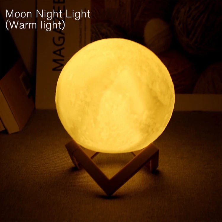 Moon Lamp For Bedroom Decor Night Lights Kids Gift Moon Lamp - BeeBeeBuys