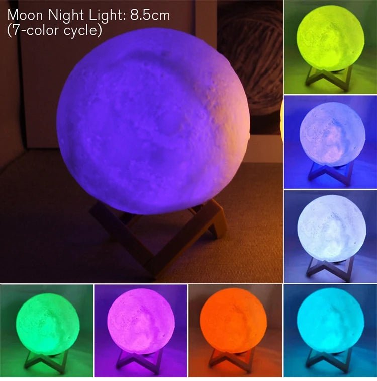 Moon Lamp For Bedroom Decor Night Lights Kids Gift Moon Lamp - BeeBeeBuys