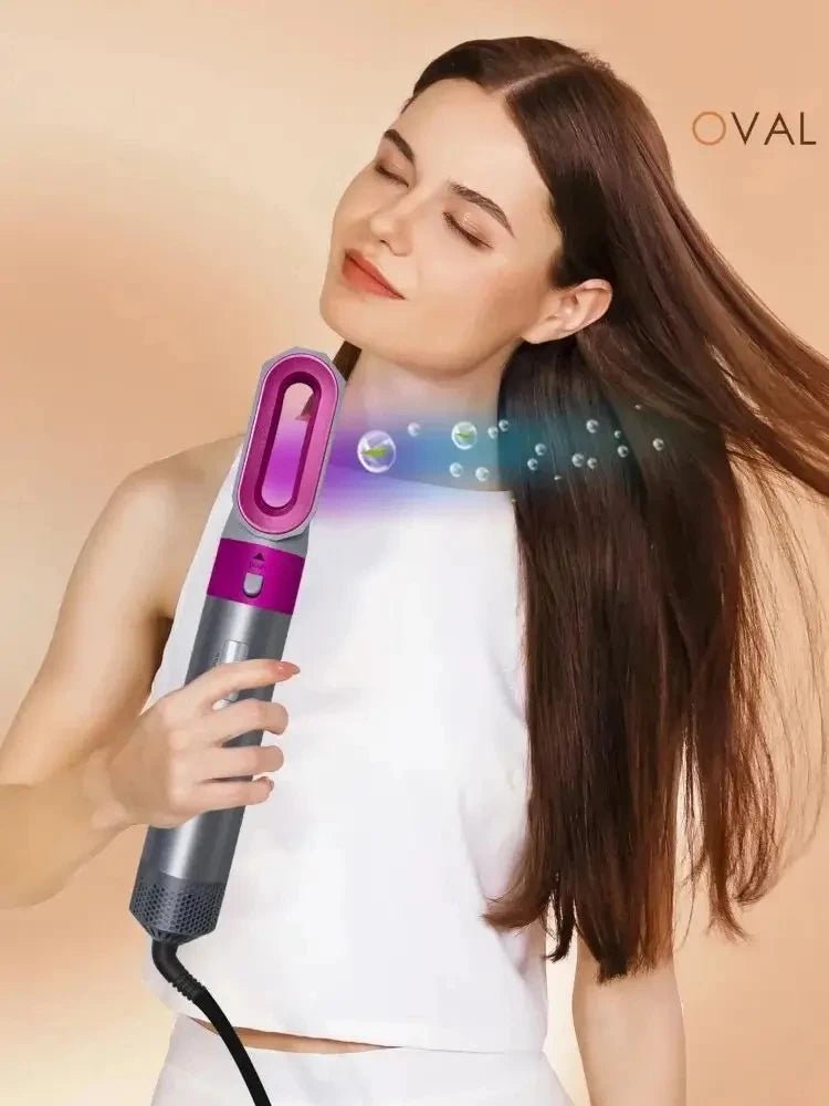 Multi Hair Styler 5 In 1 Curling Iron Hair Straightener With Hair Brush Hairdryer For Hair Dryer Hair Multi Styler - BeeBeeBuys