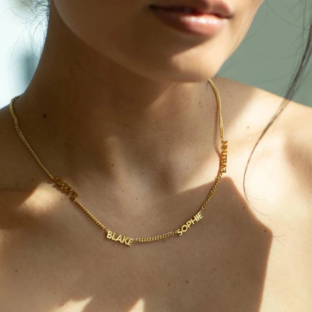 Multiple Name Necklace – Personalized - Buy One Get One 🔥 - BeeBeeBuys