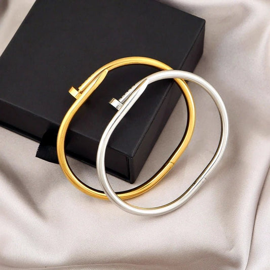 Nail Light Luxury Stainless Steel Jewelry Women's High Quality Bracelet - BeeBeeBuys
