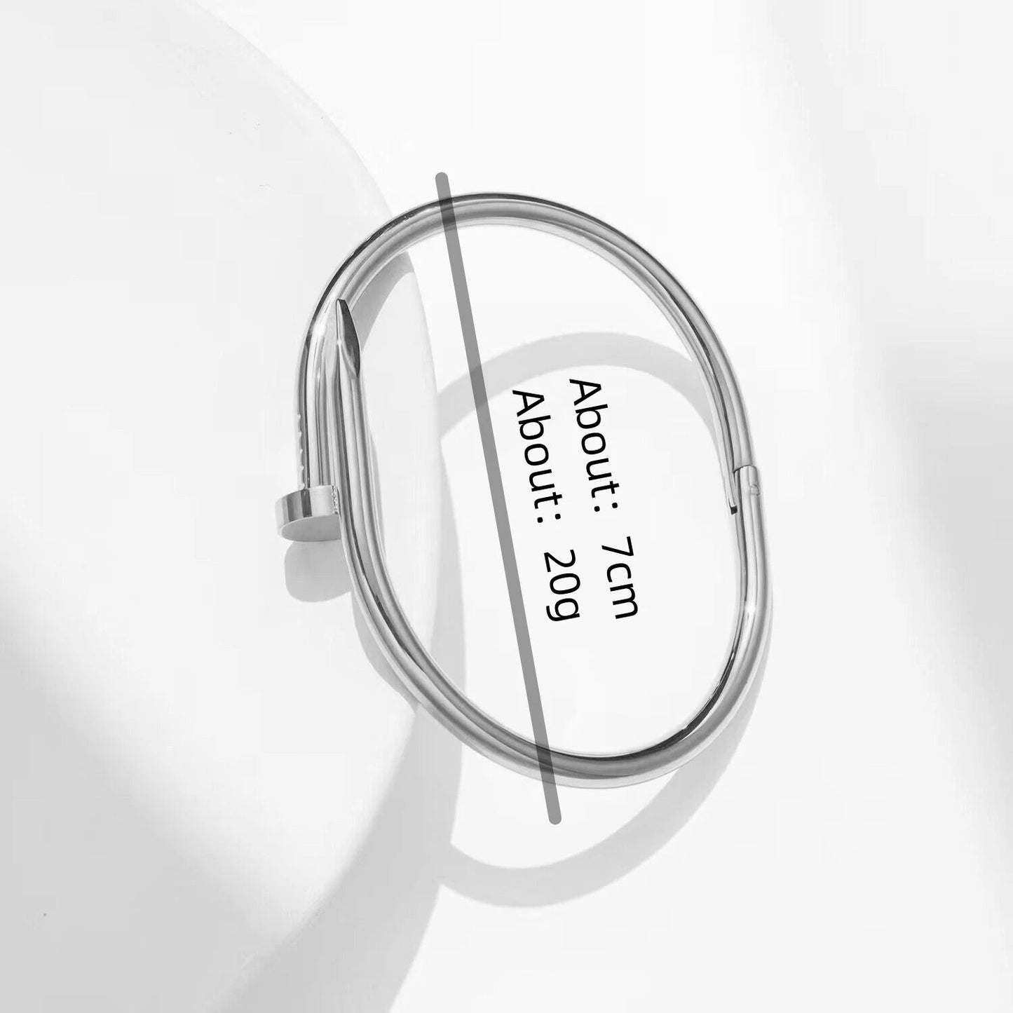 Nail Light Luxury Stainless Steel Jewelry Women's High Quality Bracelet - BeeBeeBuys