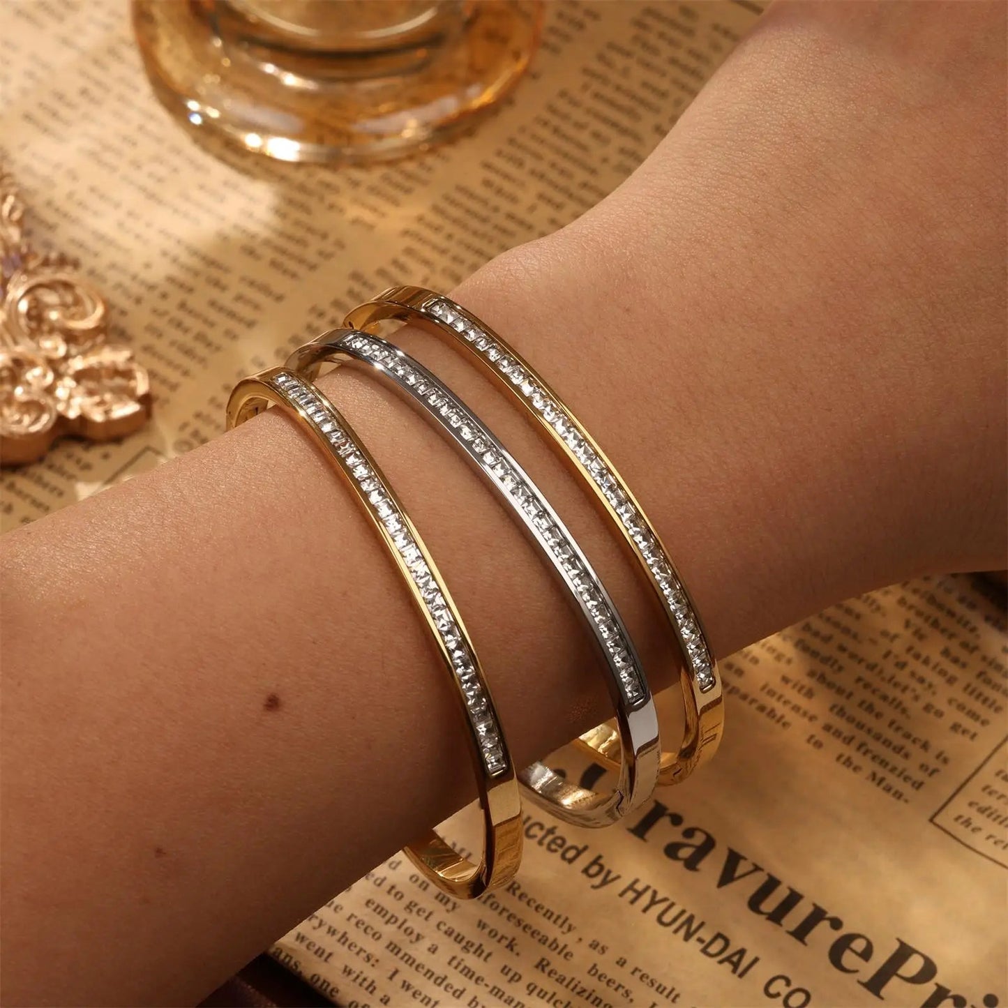Nail Light Luxury Stainless Steel Jewelry Women's High Quality Bracelet - BeeBeeBuys