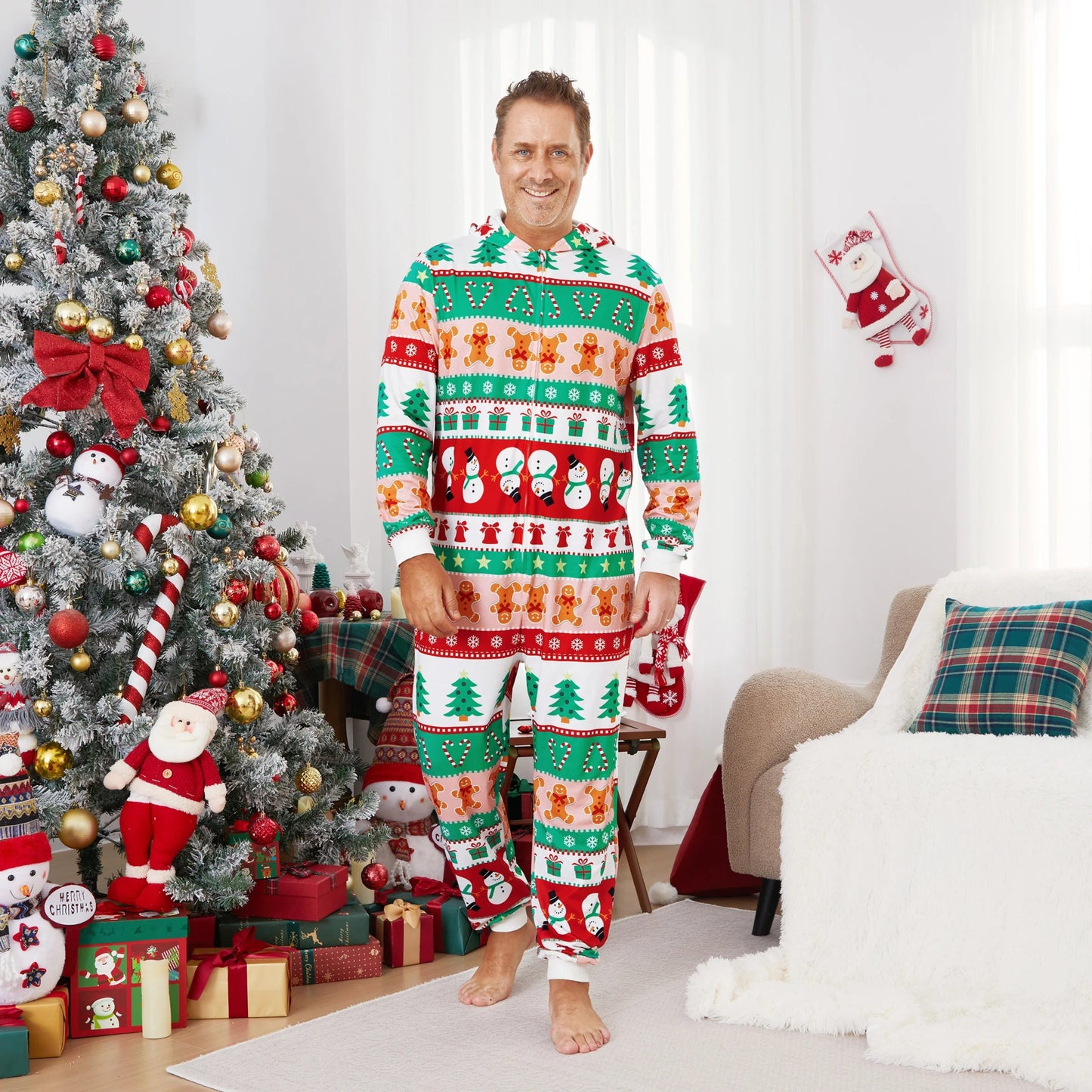 PatPat Christmas Full - Body Pajamas ; Family Matching Pajama Set - BeeBeeBuys