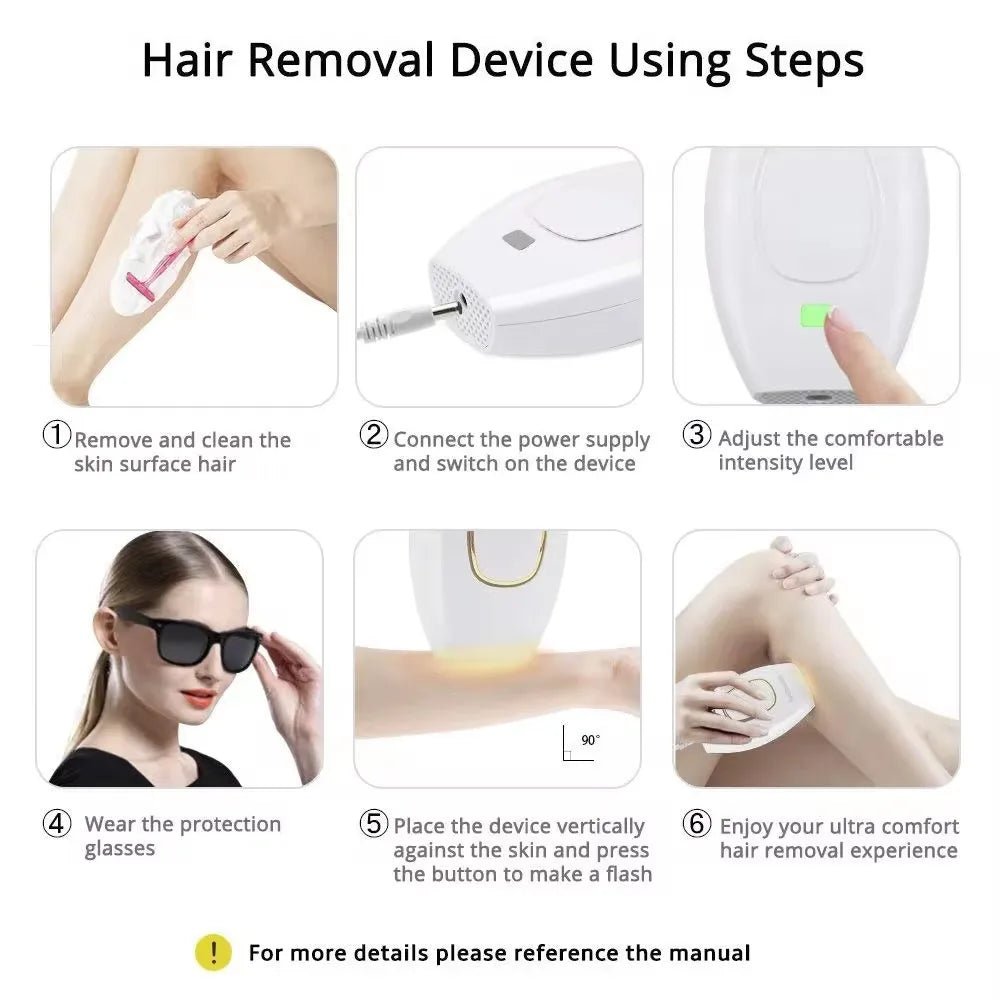 Permanent Laser Epilator Painless For Women - BOGO 20% off🔥 - BeeBeeBuys