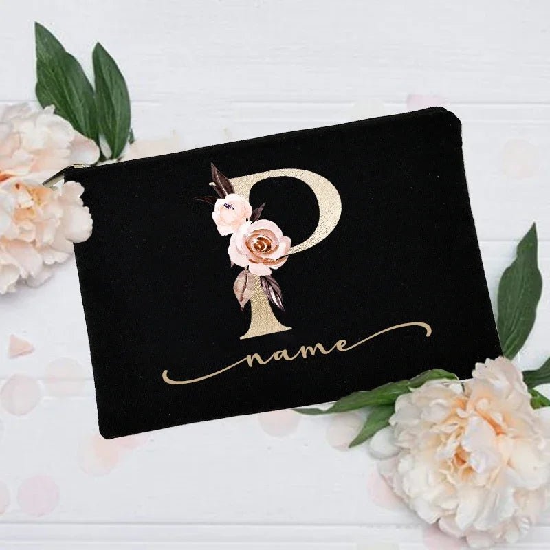Personalized Custom Initial Name Makeup Bag - Buy One get One Free 🔥 - BeeBeeBuys