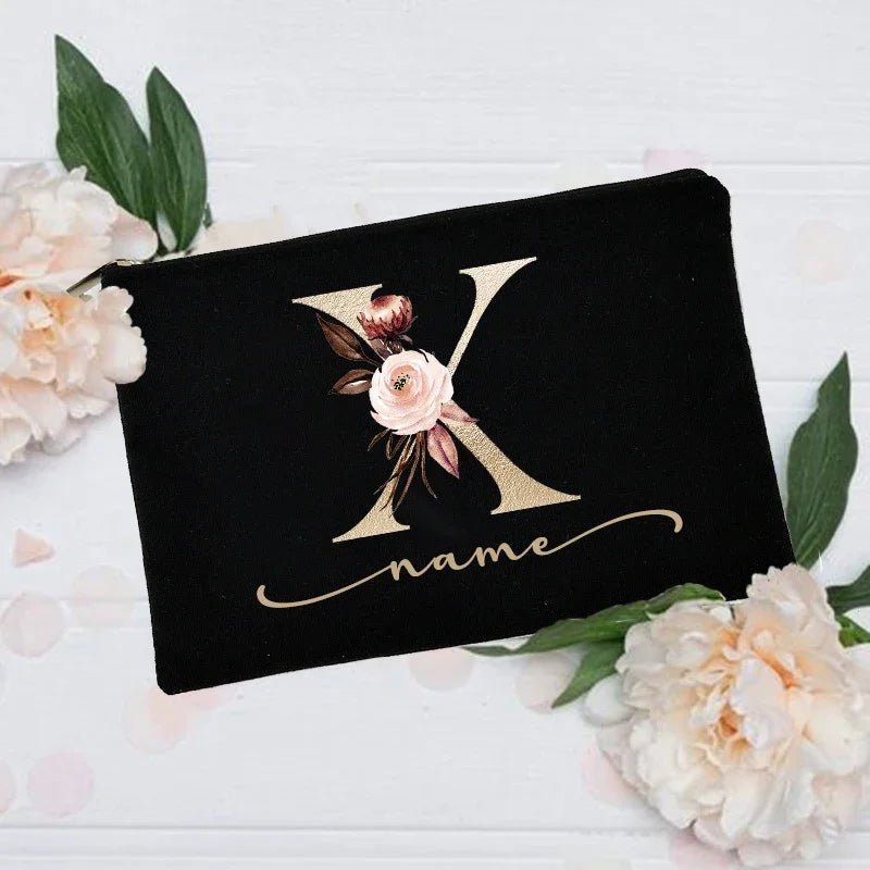 Personalized Custom Initial Name Makeup Bag - Buy One get One Free 🔥 - BeeBeeBuys