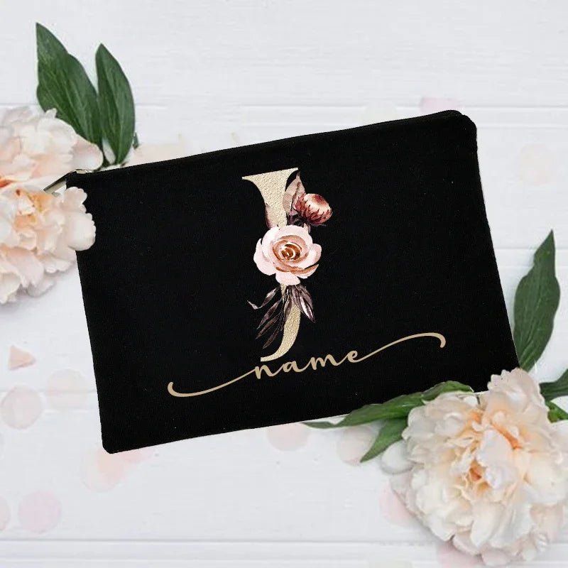 Personalized Custom Initial Name Makeup Bag - Buy One get One Free 🔥 - BeeBeeBuys
