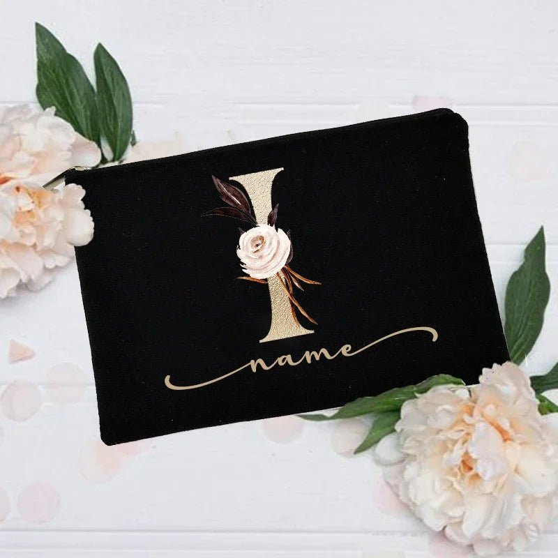 Personalized Custom Initial Name Makeup Bag - Buy One get One Free 🔥 - BeeBeeBuys