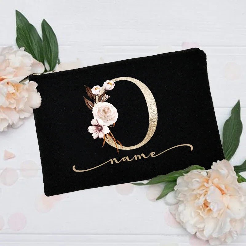 Personalized Custom Initial Name Makeup Bag - Buy One get One Free 🔥 - BeeBeeBuys
