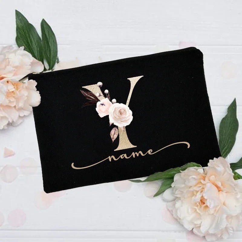 Personalized Custom Initial Name Makeup Bag - Buy One get One Free 🔥 - BeeBeeBuys