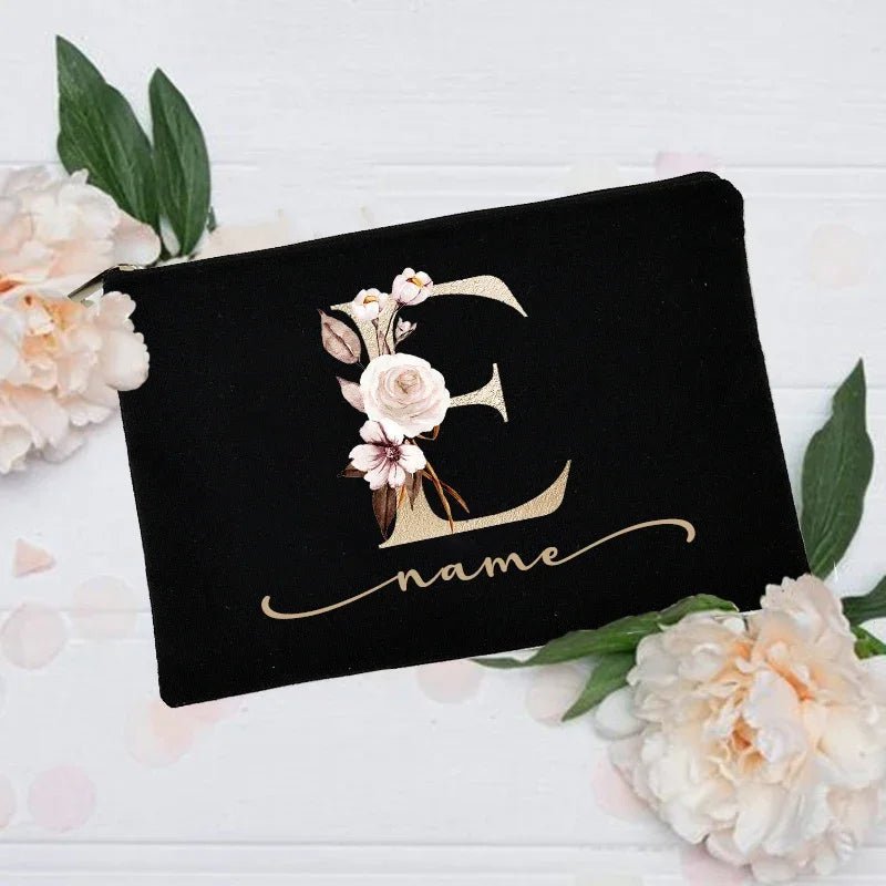 Personalized Custom Initial Name Makeup Bag - Buy One get One Free 🔥 - BeeBeeBuys