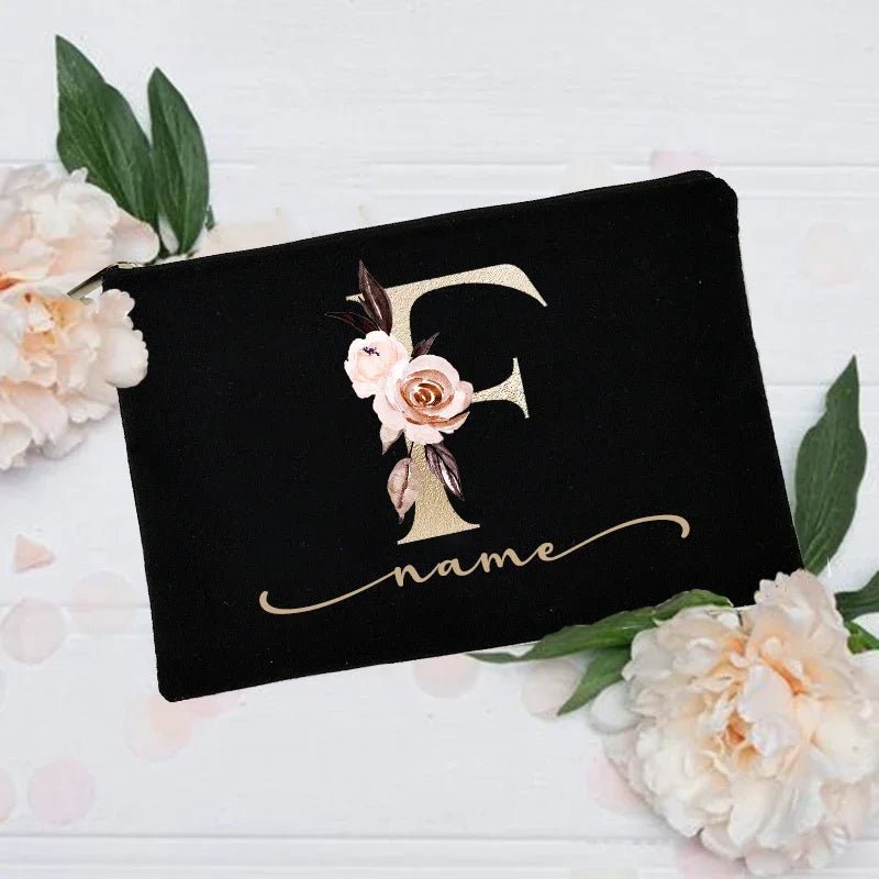 Personalized Custom Initial Name Makeup Bag - Buy One get One Free 🔥 - BeeBeeBuys