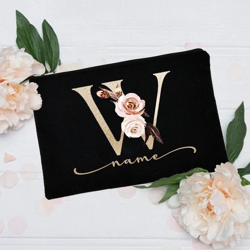 Personalized Custom Initial Name Makeup Bag - Buy One get One Free 🔥 - BeeBeeBuys