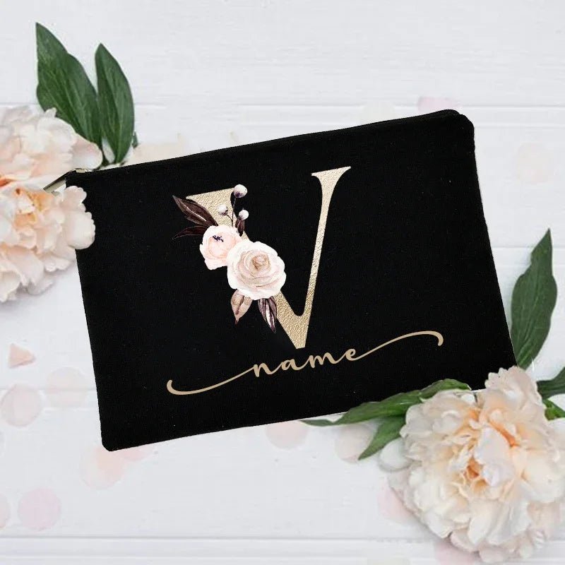 Personalized Custom Initial Name Makeup Bag - Buy One get One Free 🔥 - BeeBeeBuys