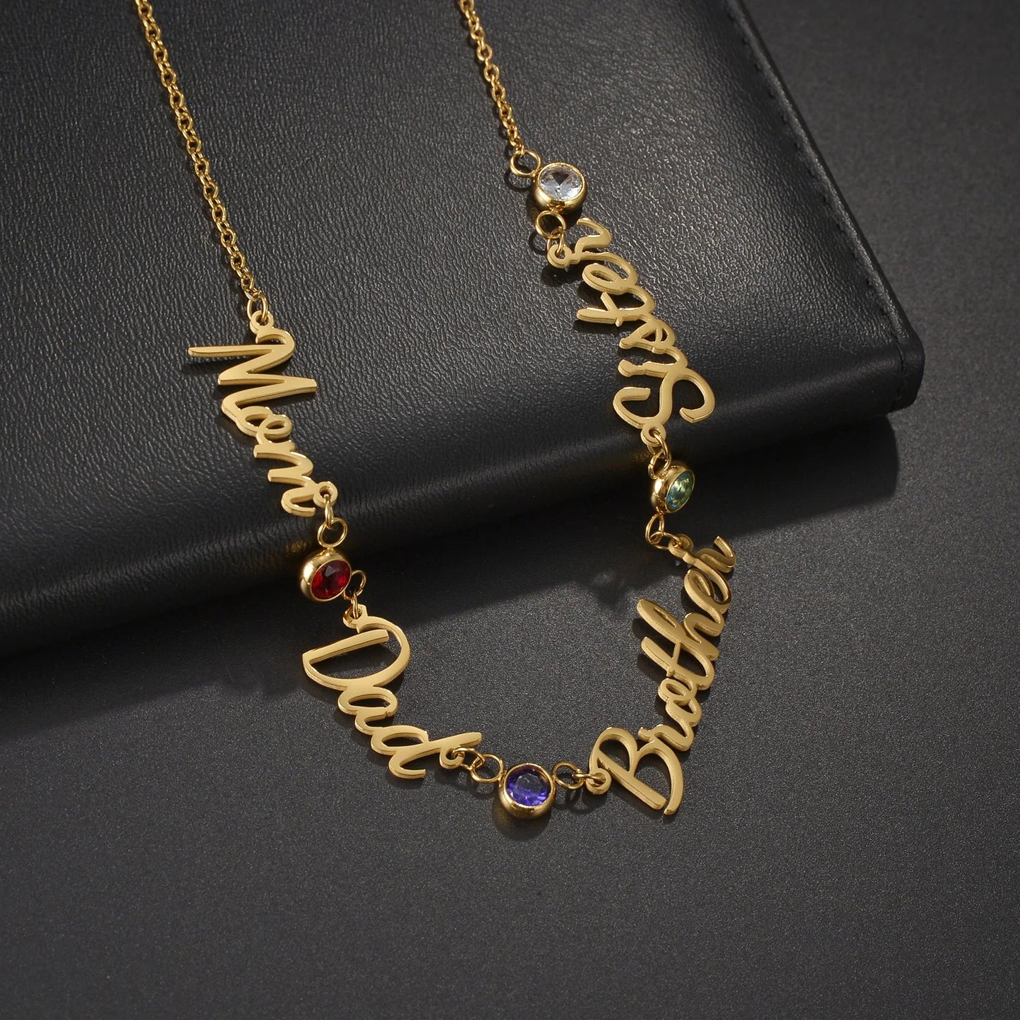 Personalized Custom Names Zircon 2 Layer Waist Chain for Women - BeeBeeBuys