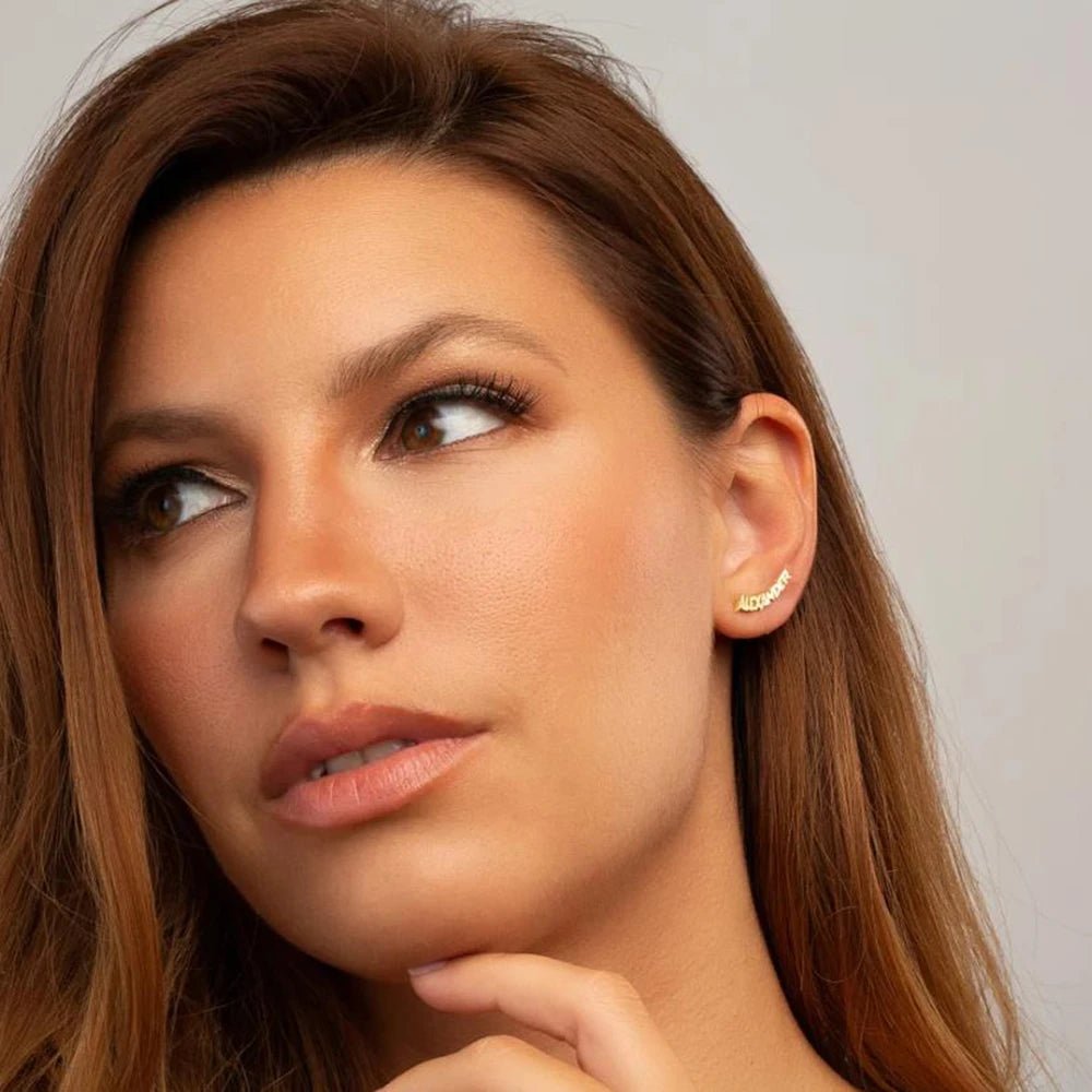 Personalized earrings, Studs, Personalized gifts - Buy One Get One Free 🔥 - BeeBeeBuys