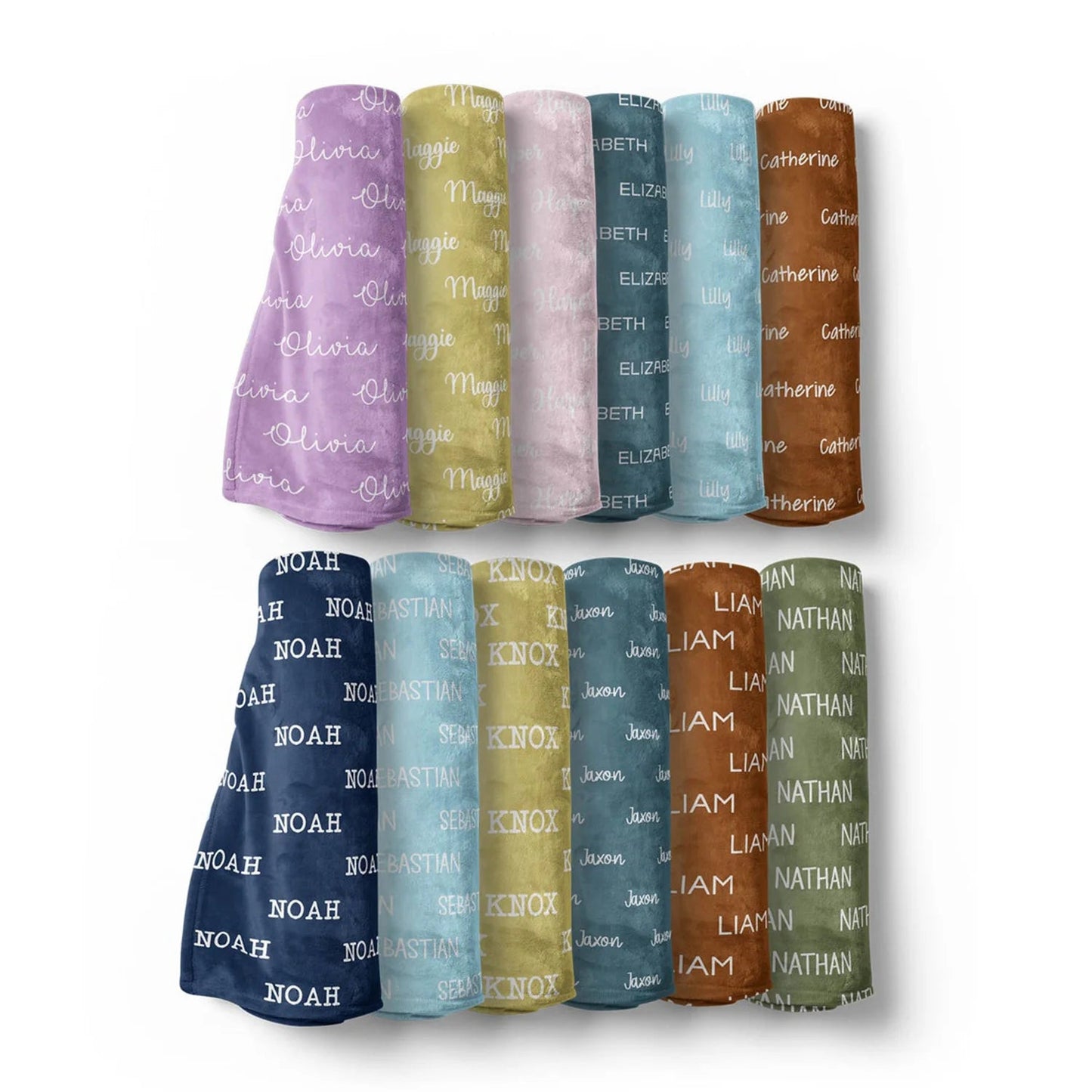 Personalized Jersey Swaddle, Baby Name Hat, bow - BeeBeeBuys