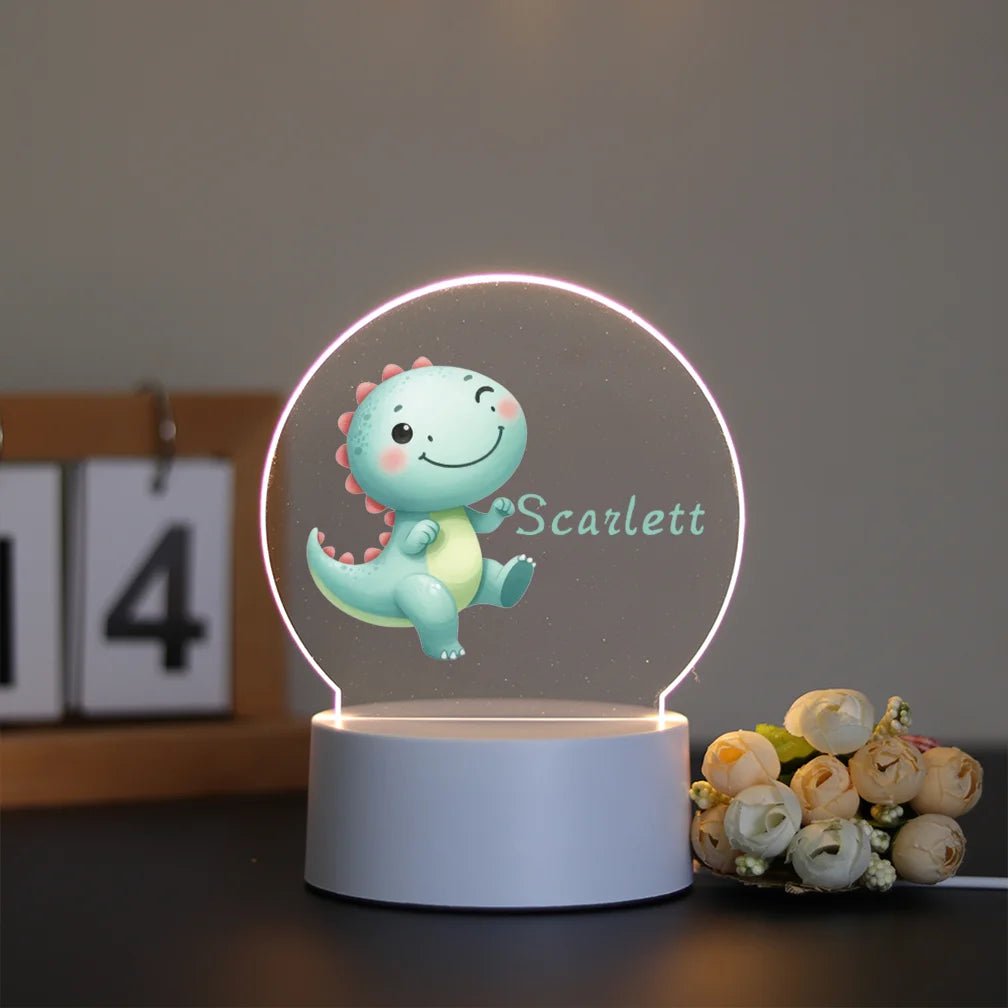 Personalized Name 3D Visual Night Light Led Night Kids Room - BeeBeeBuys