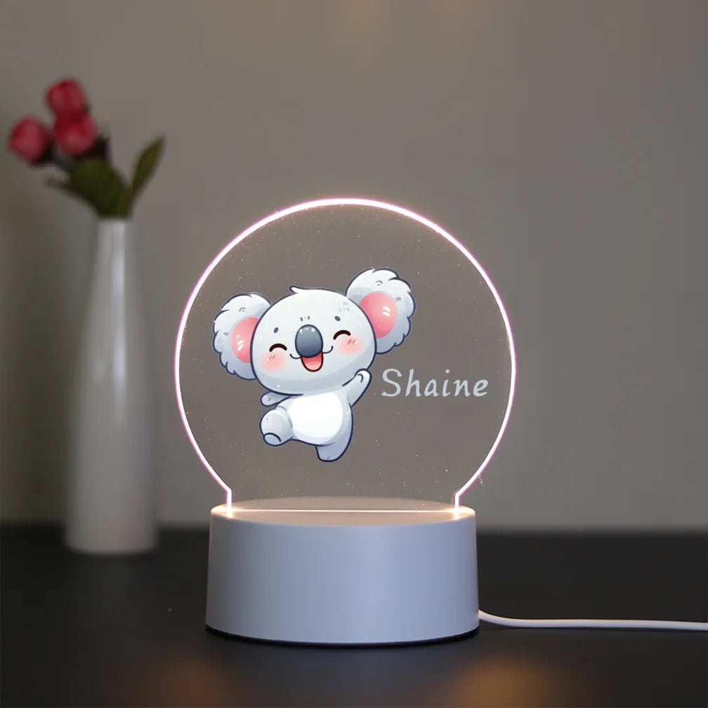 Personalized Name 3D Visual Night Light Led Night Kids Room - BeeBeeBuys