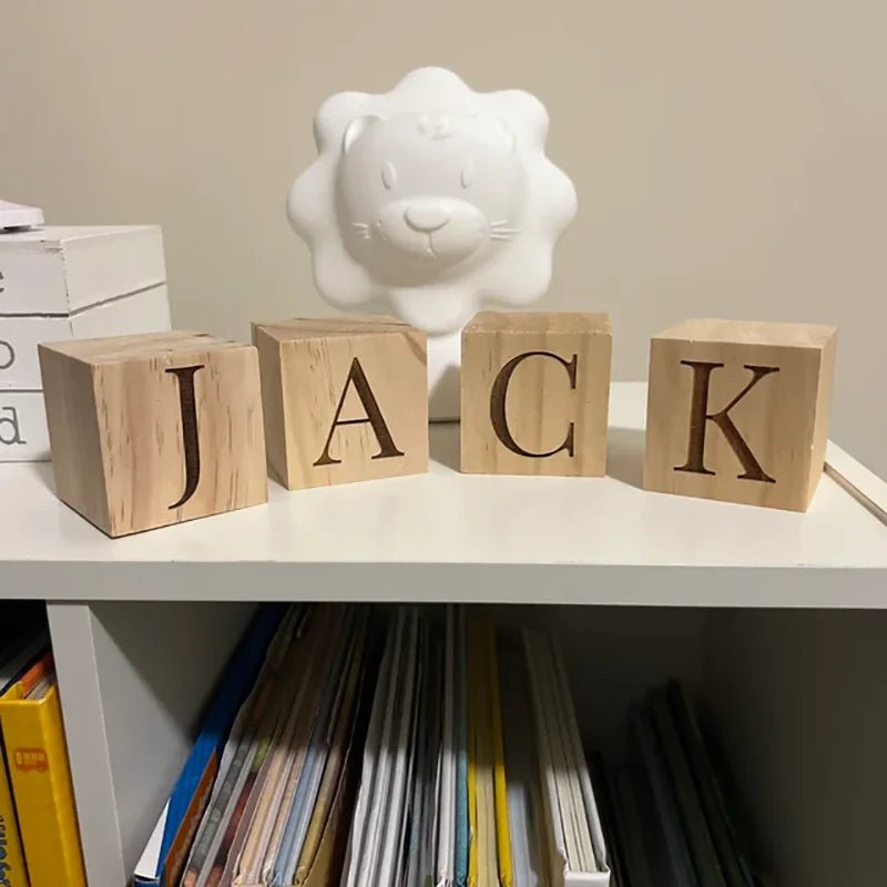 Personalized Wooden Name Blocks Gift Buy One Get - BeeBeeBuys