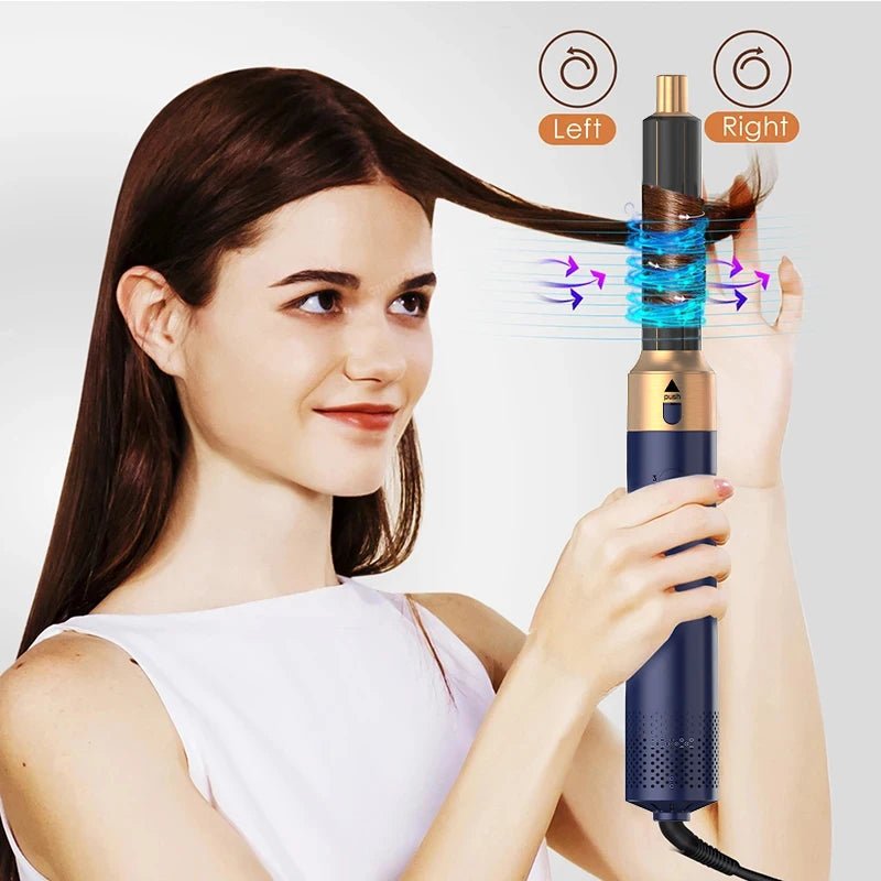 Professional Air Hair Styler 5 In 1 Low Noise Hair Curling Straightening Hair Drying 1000W Hot Air Brushes - BeeBeeBuys