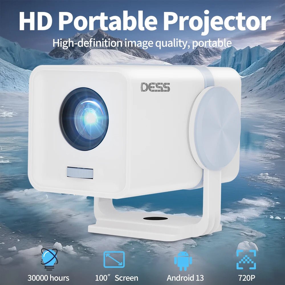 Projector Android 13 Dual Band Wifi6 BT5 Portable Smart Projector - BeeBeeBuys
