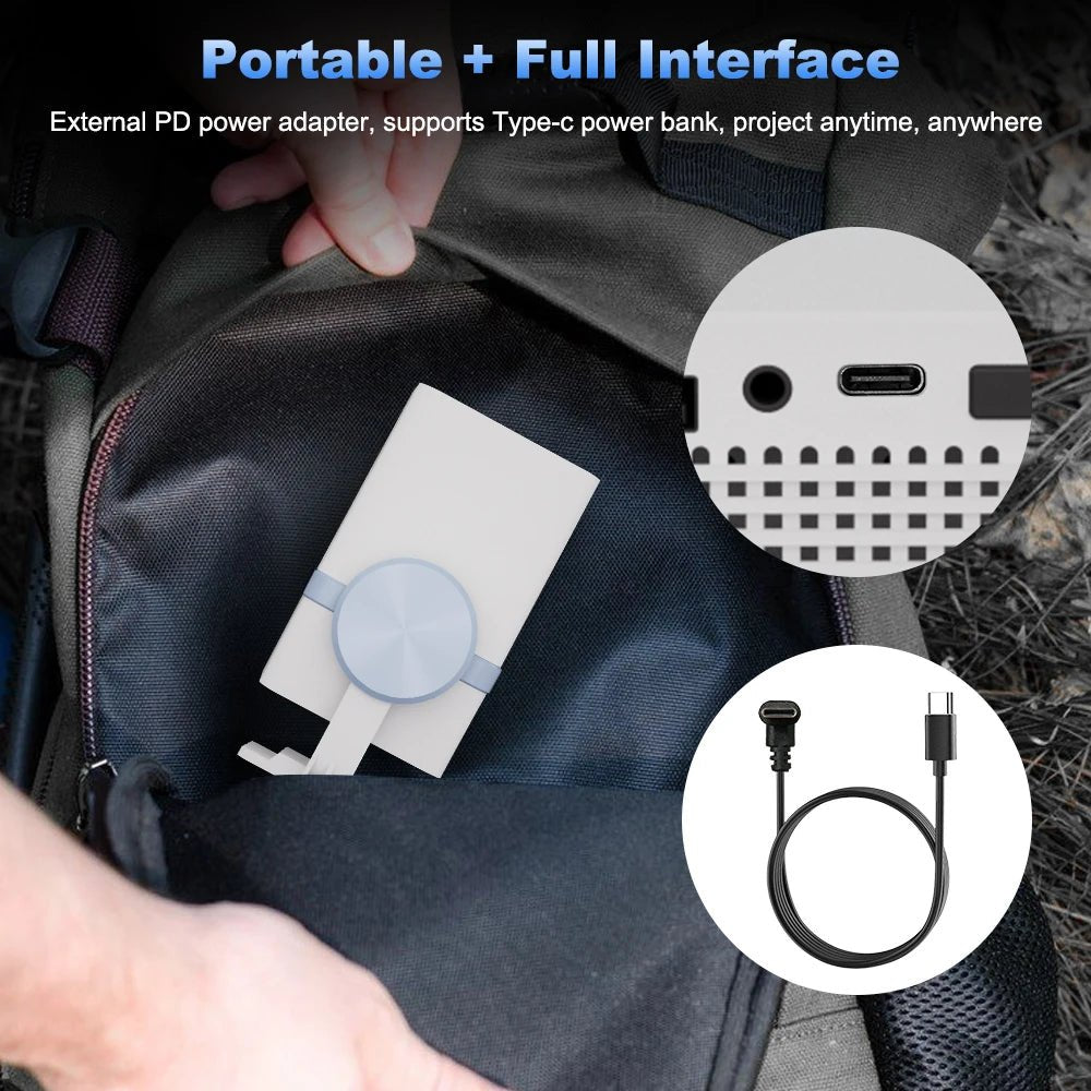 Projector Android 13 Dual Band Wifi6 BT5 Portable Smart Projector - BeeBeeBuys