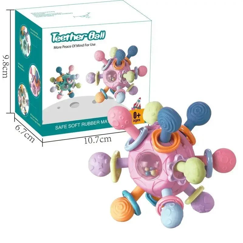 Rotating Rattle Ball 0 12 Months Rotating Rattle Ball Grasping - BeeBeeBuys