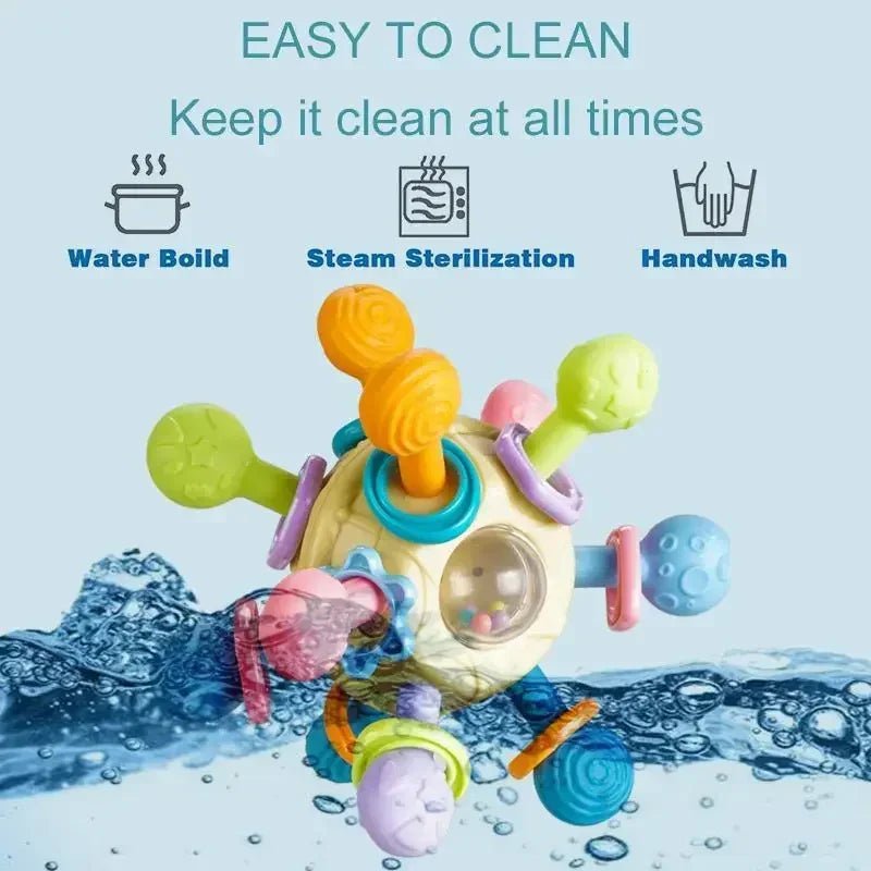 Rotating Rattle Ball 0 12 Months Rotating Rattle Ball Grasping - BeeBeeBuys