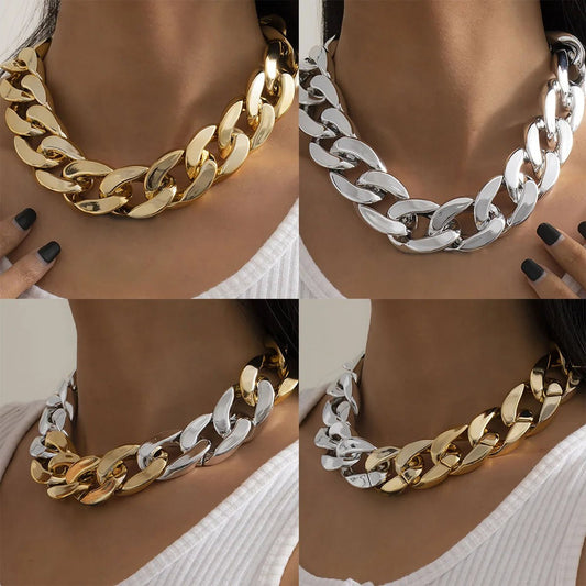 Simple Exaggerated Necklace Chain Creative - Buy One Get One Free 🔥 - BeeBeeBuys