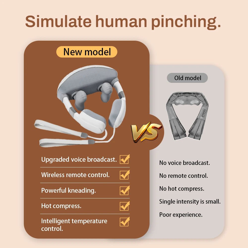 Simulated Finger Massage Multifunctional Massager, Multiple Gears, Straight Muscle Strain - BeeBeeBuys