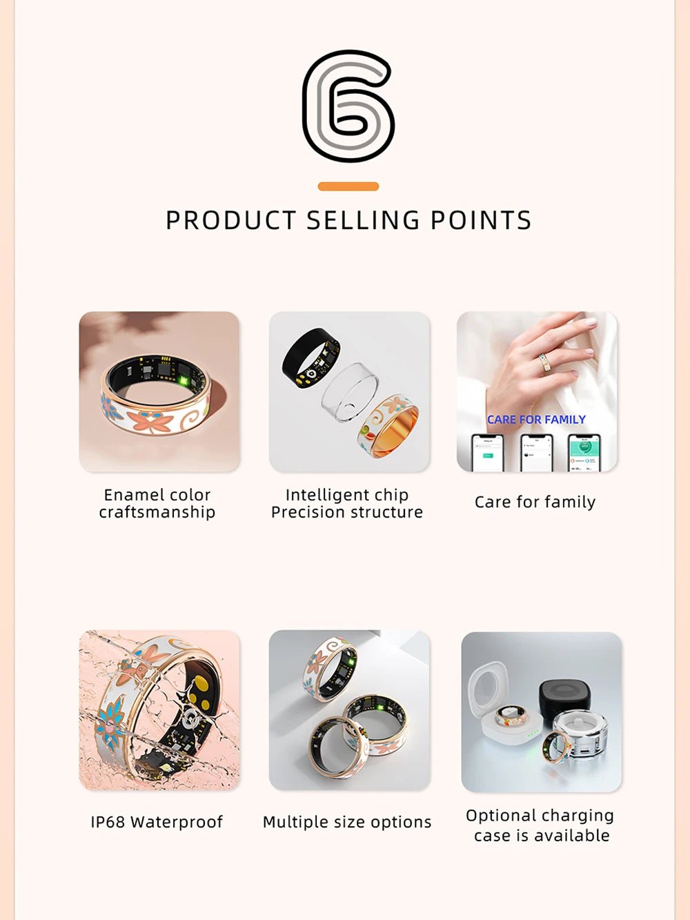 Smart Ring for Women Sleep Monitoring Blood Oxygen Multi - sports Modes - BOGO 🔥 - BeeBeeBuys