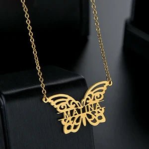 Treebud Customized Capital Letters Name Necklace - Buy One Get One Free 🔥 - BeeBeeBuys