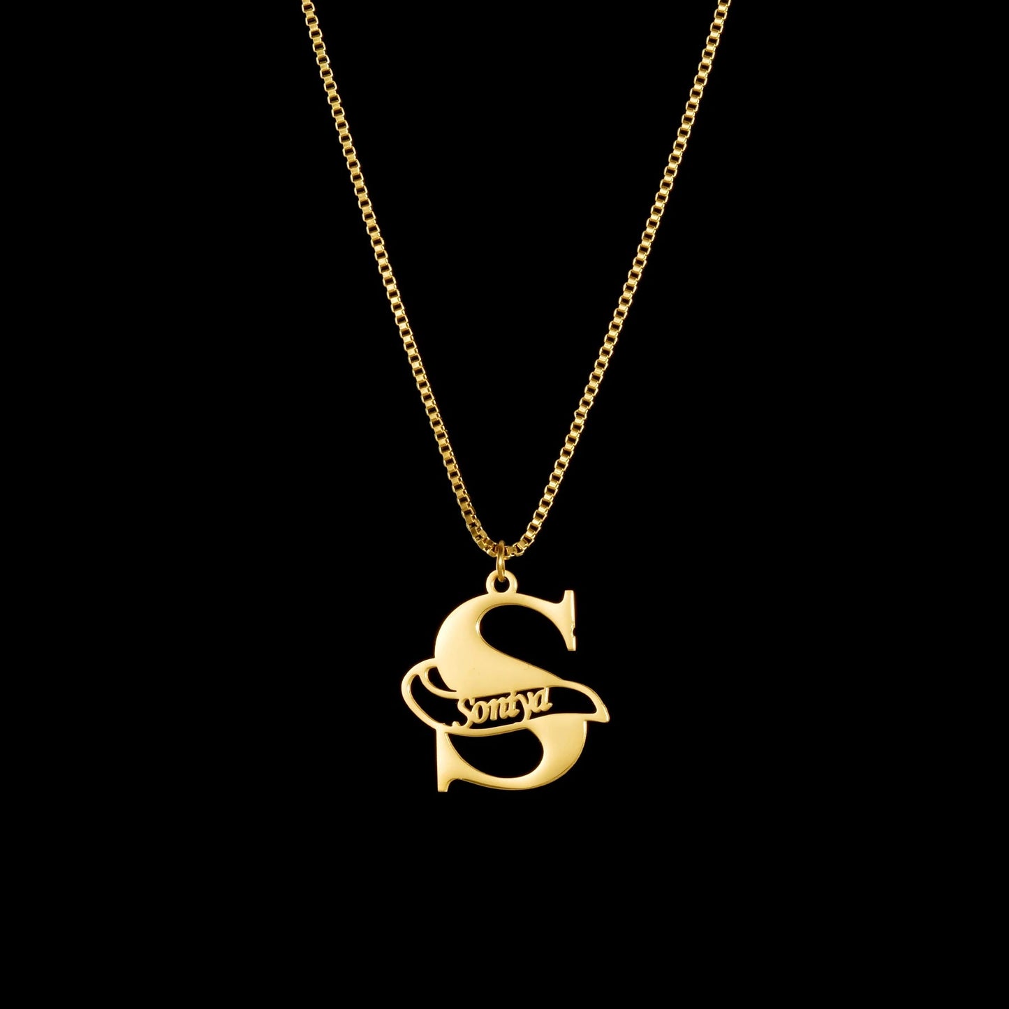 Treebud Customized Capital Letters Name Necklace - Buy One Get One Free 🔥 - BeeBeeBuys