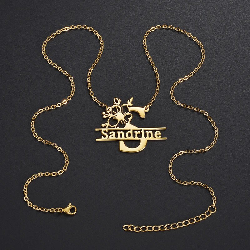 Treebud Customized Capital Letters Name Necklace - Buy One Get One Free 🔥 - BeeBeeBuys