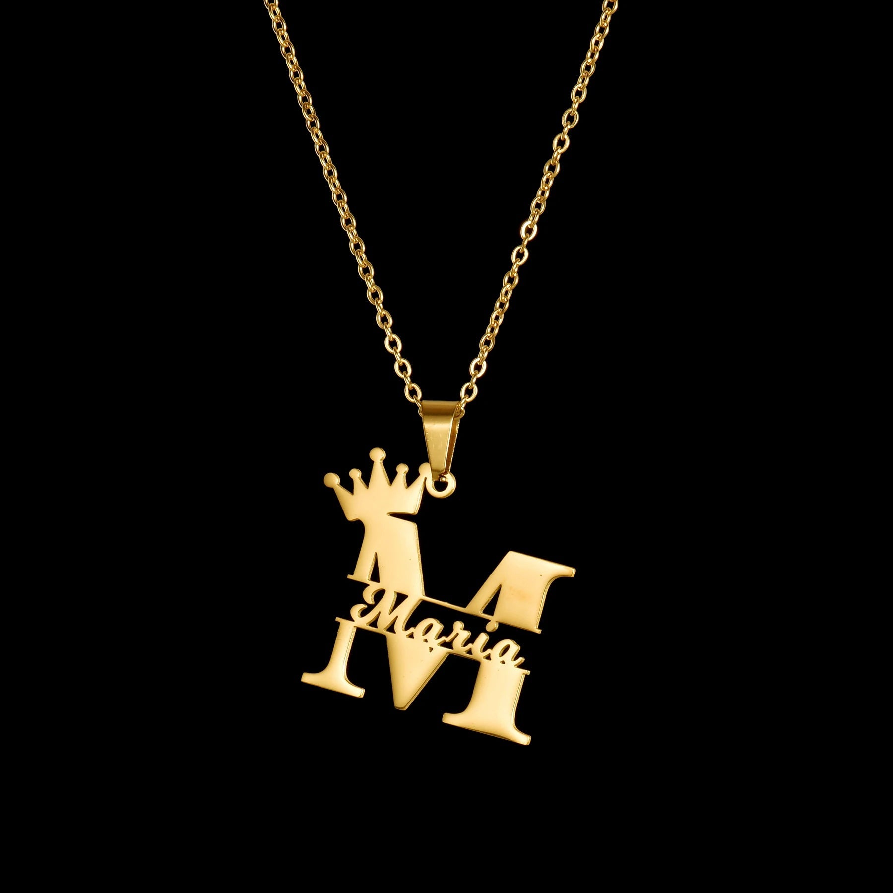 Treebud Customized Capital Letters Name Necklace - Buy One Get One Free 🔥 - BeeBeeBuys
