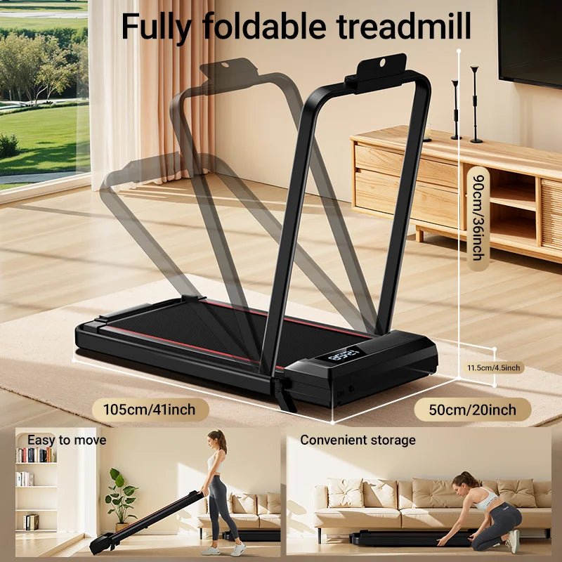 UMAY Walking Pad Treadmill: Incline, Under - Desk, Diamond Belt, Lightweight, Home/Office LED Display - BeeBeeBuys