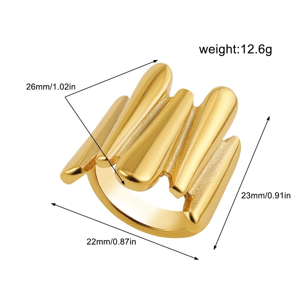 Vintage Stainless Steel Rings for Women Adjustable - Buy One Get Two Free 🔥 - BeeBeeBuys