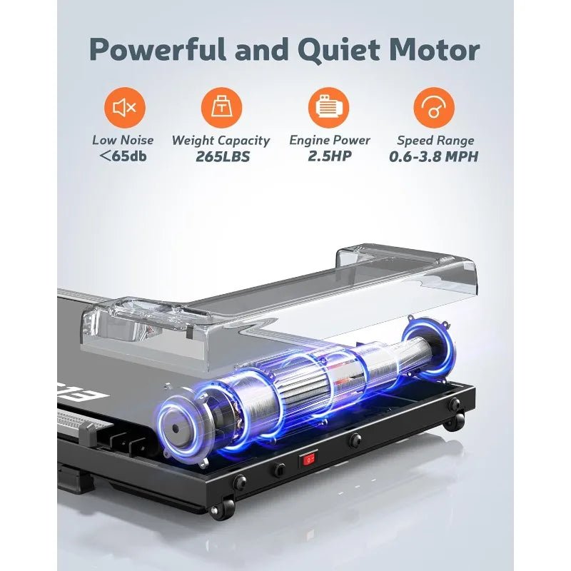 Walking Pad, Under Desk Treadmill for Home Office with Remote Control - BeeBeeBuys