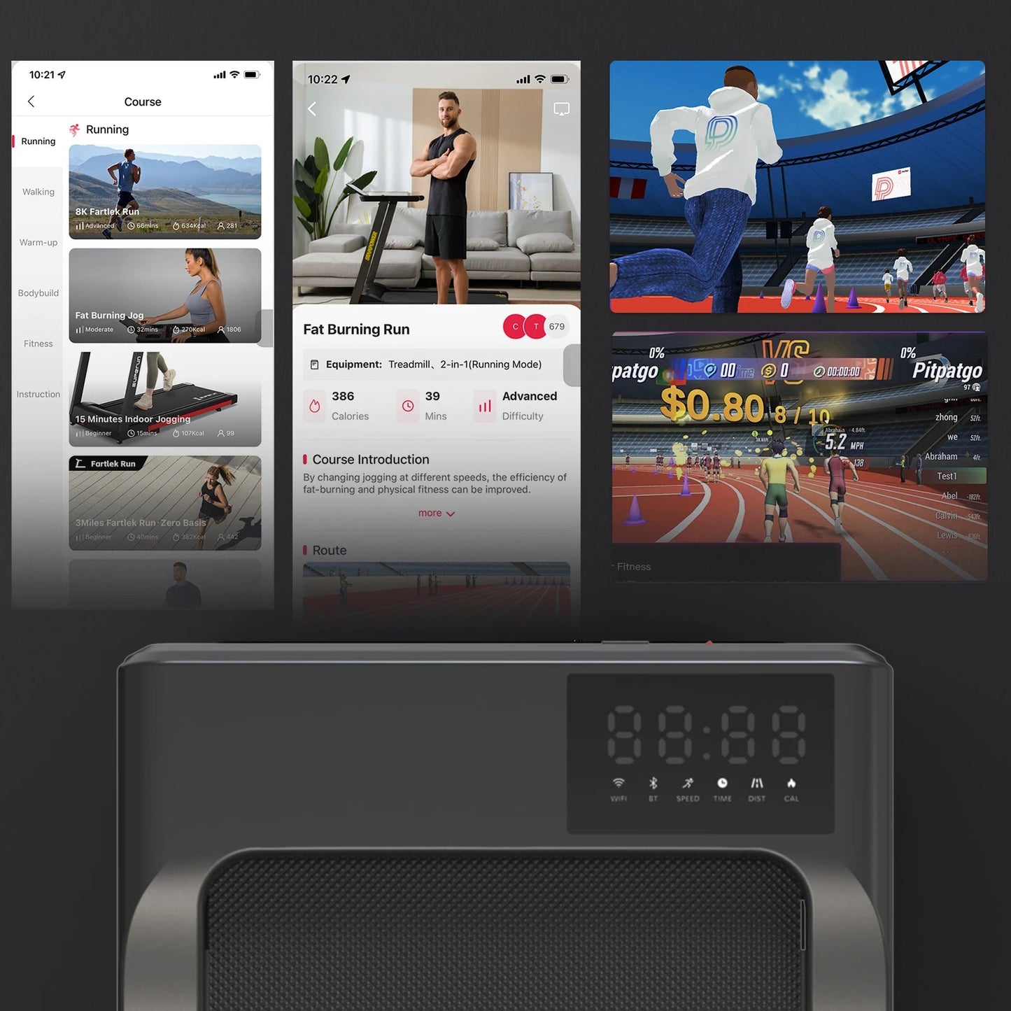 Walking Treadmill 2.5HP 1 - 6km/for Home Office Exercise Machine - BeeBeeBuys